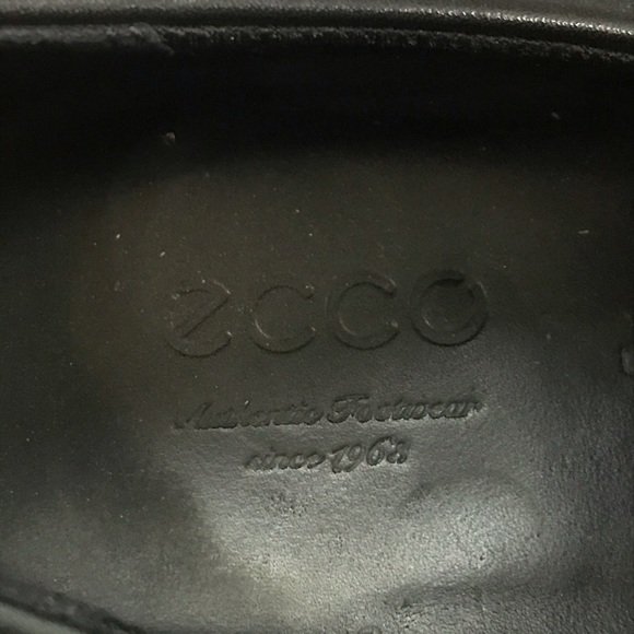 Men's ECCO slip-on dress shoe, black, size 12/13 - Picture 5 of 8